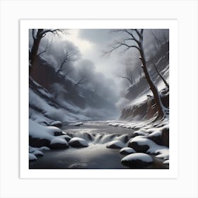 Snowy River Art Print