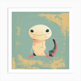 Charming Illustration Newt 2 Art Print