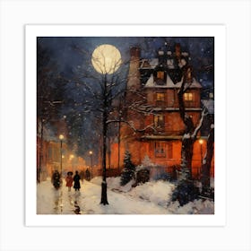 Cascading Colours of Caroling Art Print