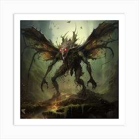 Demon Of The Forest Art Print