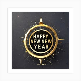 Happy New Year 8 Art Print