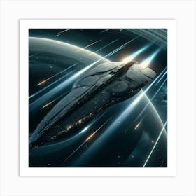 Aurora Class Stealth Destroyer 1024x1024 Art Print