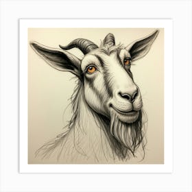 Goat Head 23 Art Print