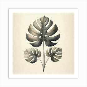 Monstera Leaf 3 Art Print