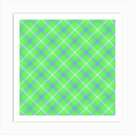 Plaid Fabric 188 Art Print