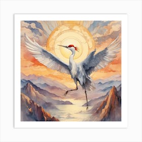 Manchurian Crane Art Print