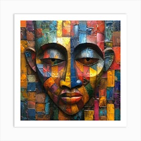 African Face Art Print