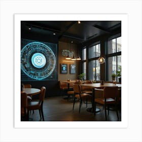 Restaurant Interior Design Art Print