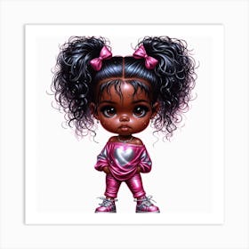 Little Black Girl 4 Art Print