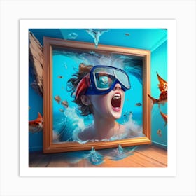 3d Painting Art Print