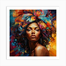 African American Woman 9 Art Print