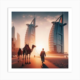 Dubai Cityscape Art Print