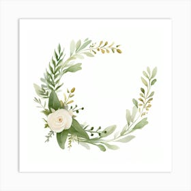 Floral Wreath Art Print