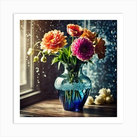 Flowers In A Vase 24 Art Print