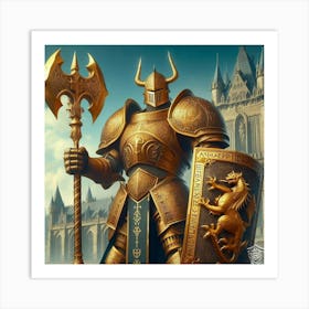 Knight In Armor 2 Art Print