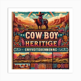 Cowboy Heritage 1 Art Print