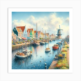 Canals Of The Netherlands 1 Art Print