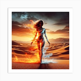 Fire And Ice Art Print