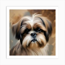 Shih Tzu Dog Art Print