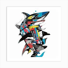 Abstract Shark 1 Art Print