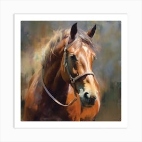 Horse Portrait Art Print