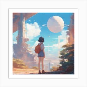 Exploring the Space Art Print