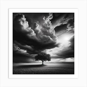 Lone Tree Dreamscape 4 Art Print