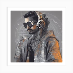 Indian AI Coder 7 Art Print