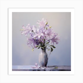 Subtle Strokes of Lilac Bliss Art Print