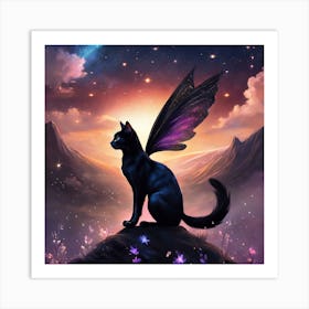 Fairy Cat Art Print