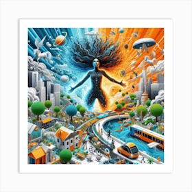 City In The Sky Art Print