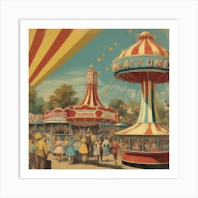 Carnival Ride Art Print