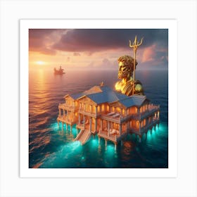 House Of The Poseidon Art Print