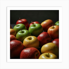 Apples On A Table Art Print