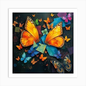 Butterflies Art Print