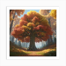 Autumn Tree Art Print