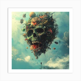 Skull In The Sky 1 Art Print