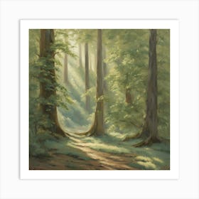 Path In The Woods 11 Art Print