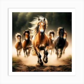 Creative Horse Beauty Illustration Nr 104 Art Print