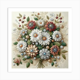 Bouquet Of Flowers 11 Art Print