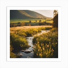 Sunset In The Countryside 8 Art Print