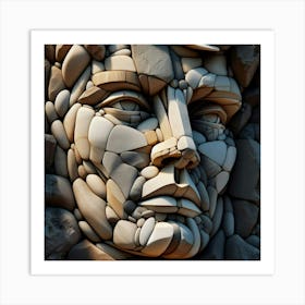 Stone Sculpture Art Print