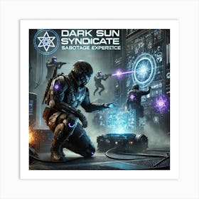 A Sci Fi Themed Scene Showcasing The Dark Sun Synd Sabotage Art Print