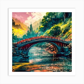 Bridge Over The River 1 Art Print