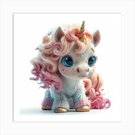 Little Unicorn 16 Art Print