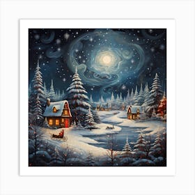 Glistening Tidings Melody Art Print