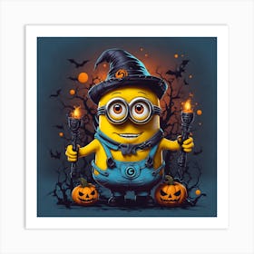 Minion Halloween 2 Art Print