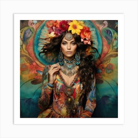 Bohemian Woman Art Print