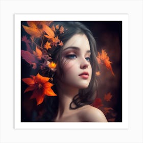 Autumn Girl 1 Art Print