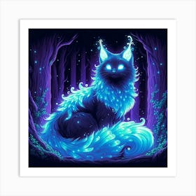 A mystical cat Art Print